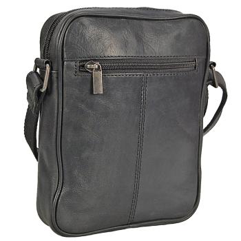 Herren Leder Umhängetasche Schultertasche Minibag Crossbag Ledertasche